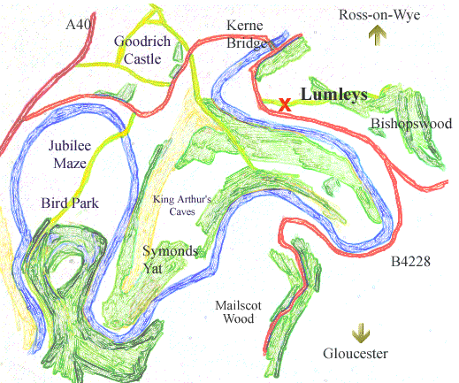 Map of  Lumleys